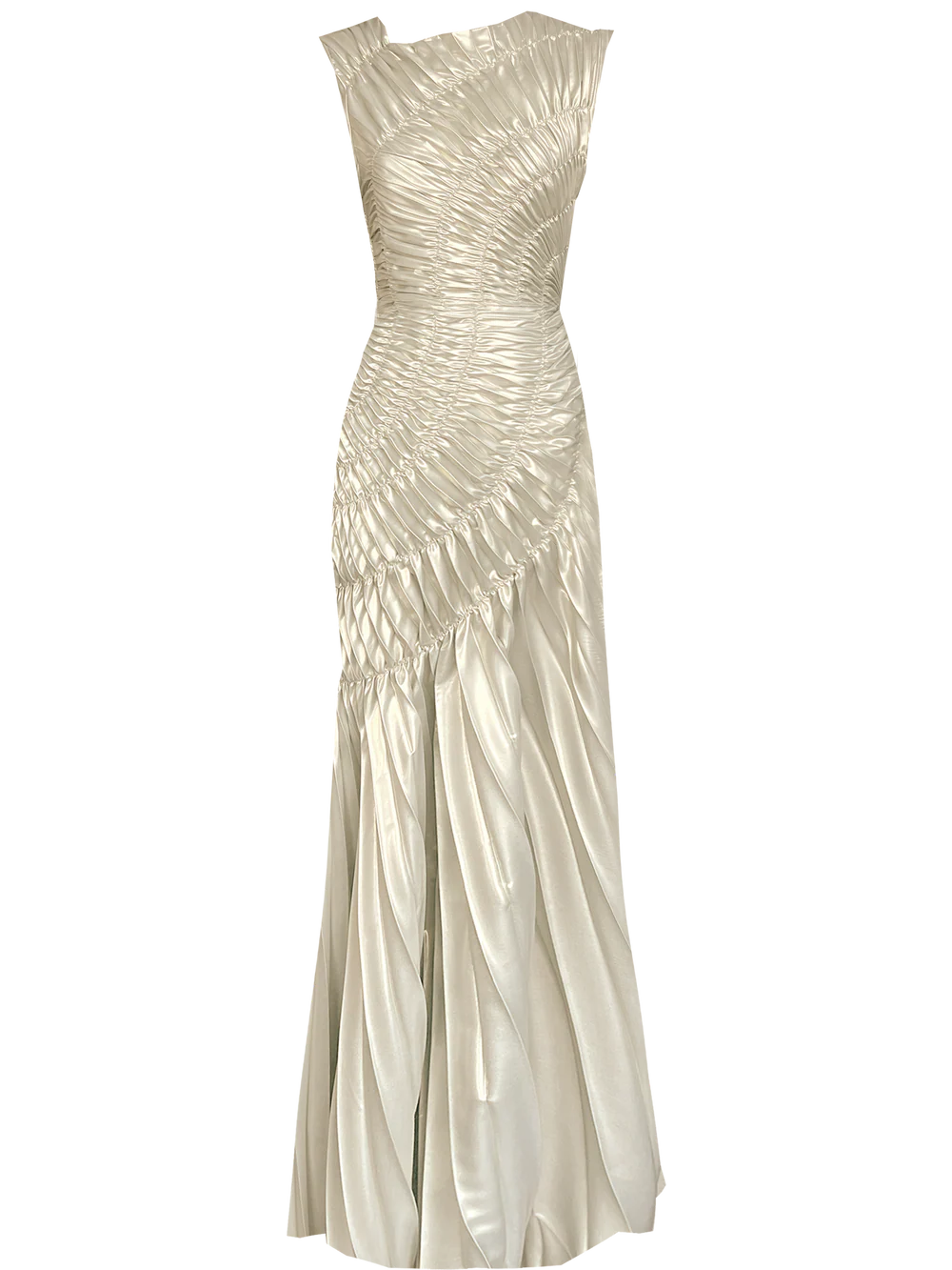 Fossil Dress Floor Length Metallic