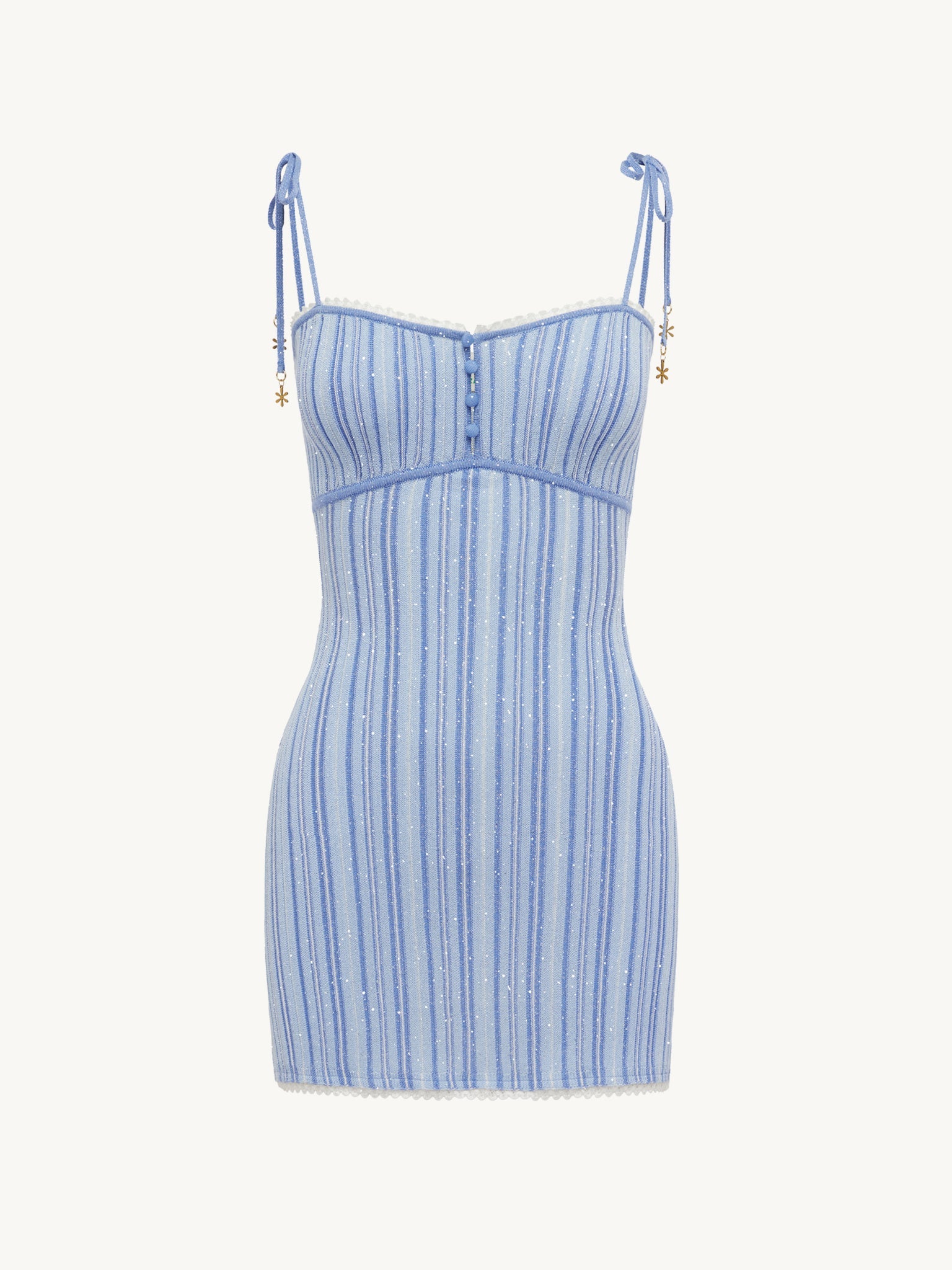 Maribel Mini Dress - Sea Mist/Sailor Blue Stripe 1