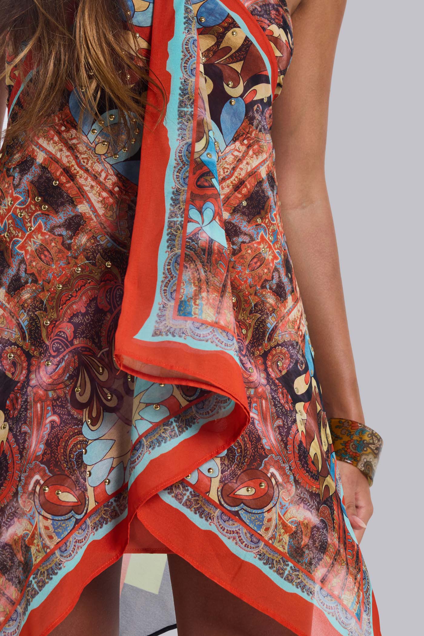 Ixia Chiffon Bandana Scarf Dress 8