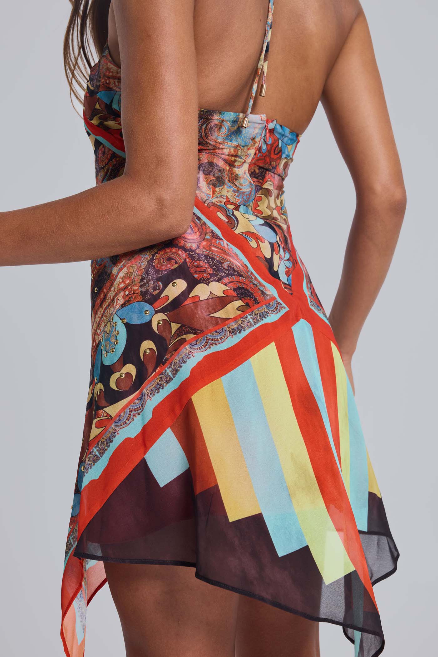 Ixia Chiffon Bandana Scarf Dress 9