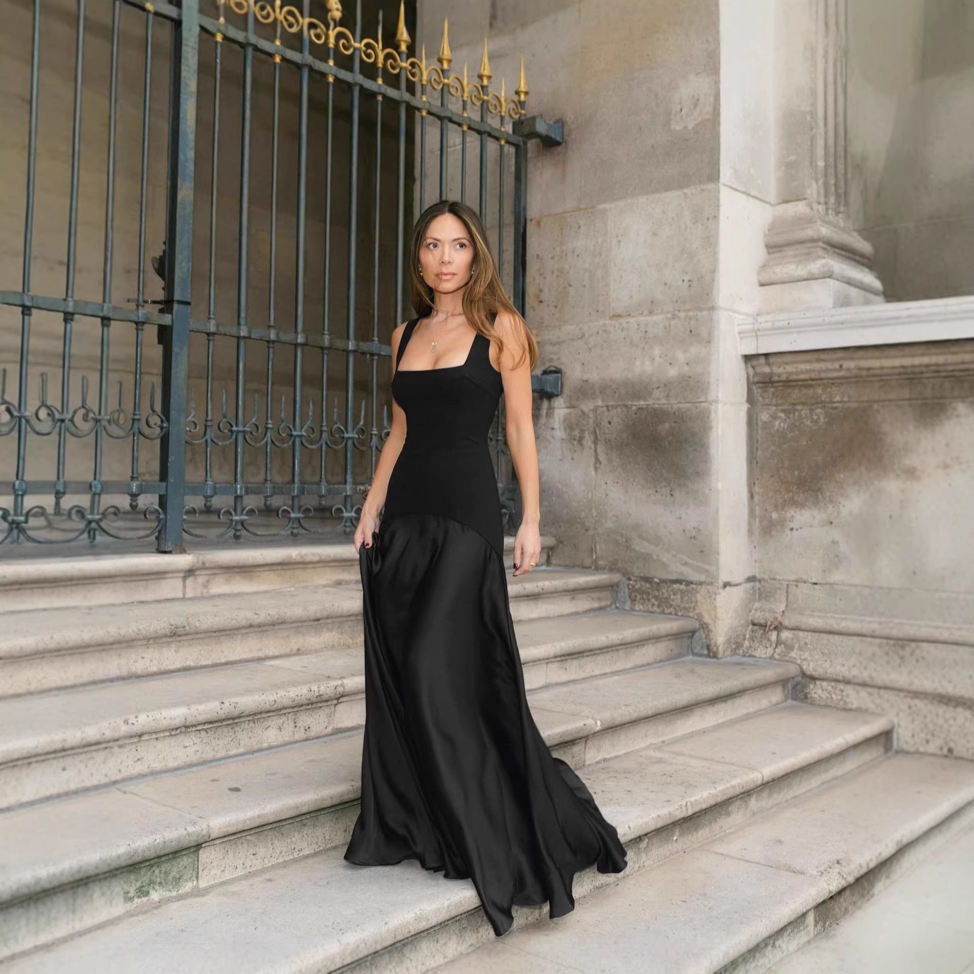 Elegant black evening gown