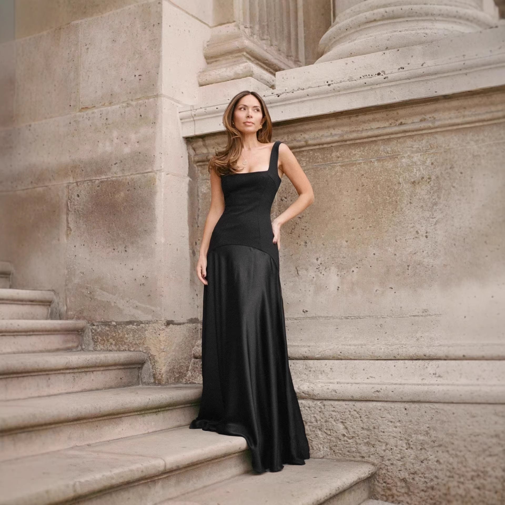 Elegant black evening gown