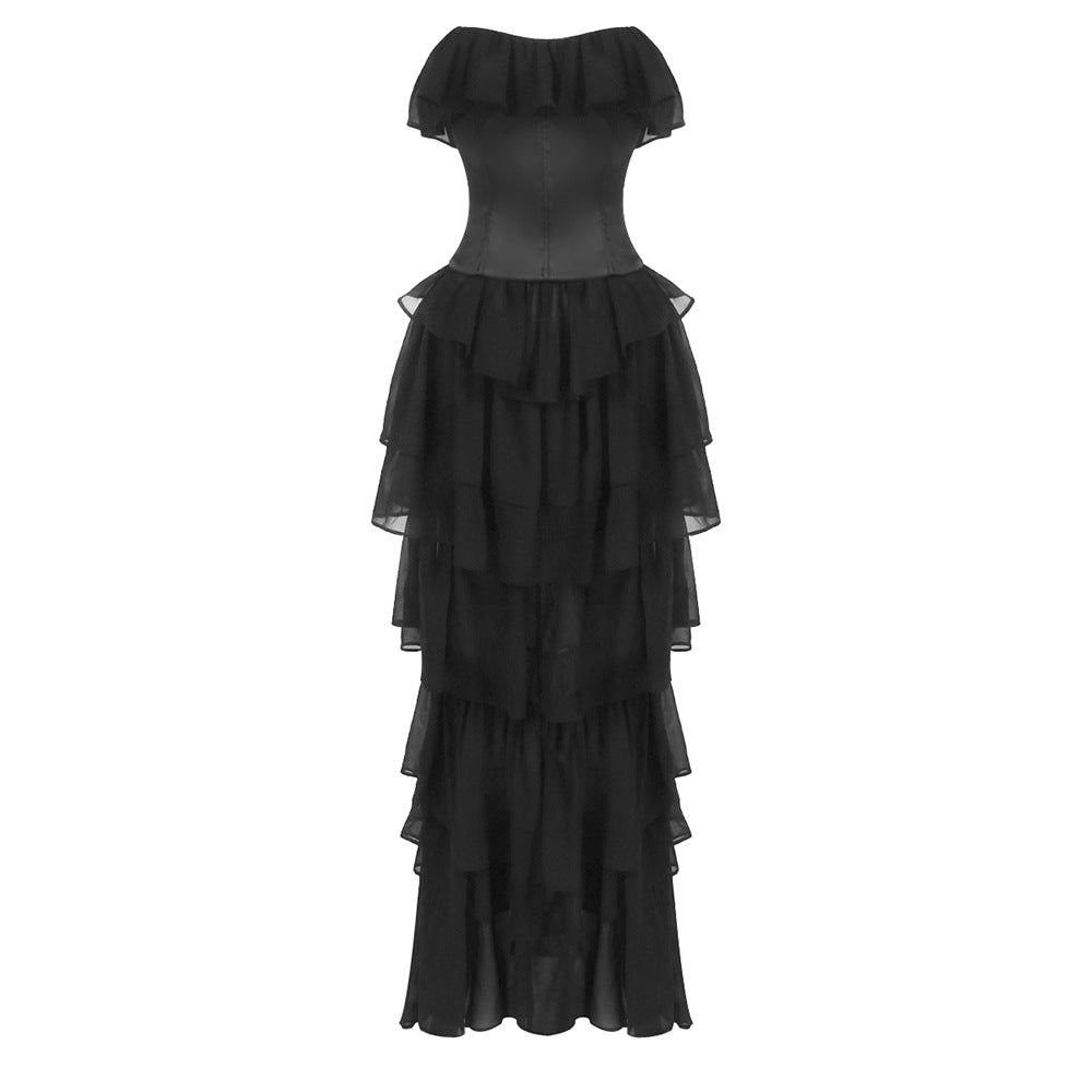 New strapless evening dress