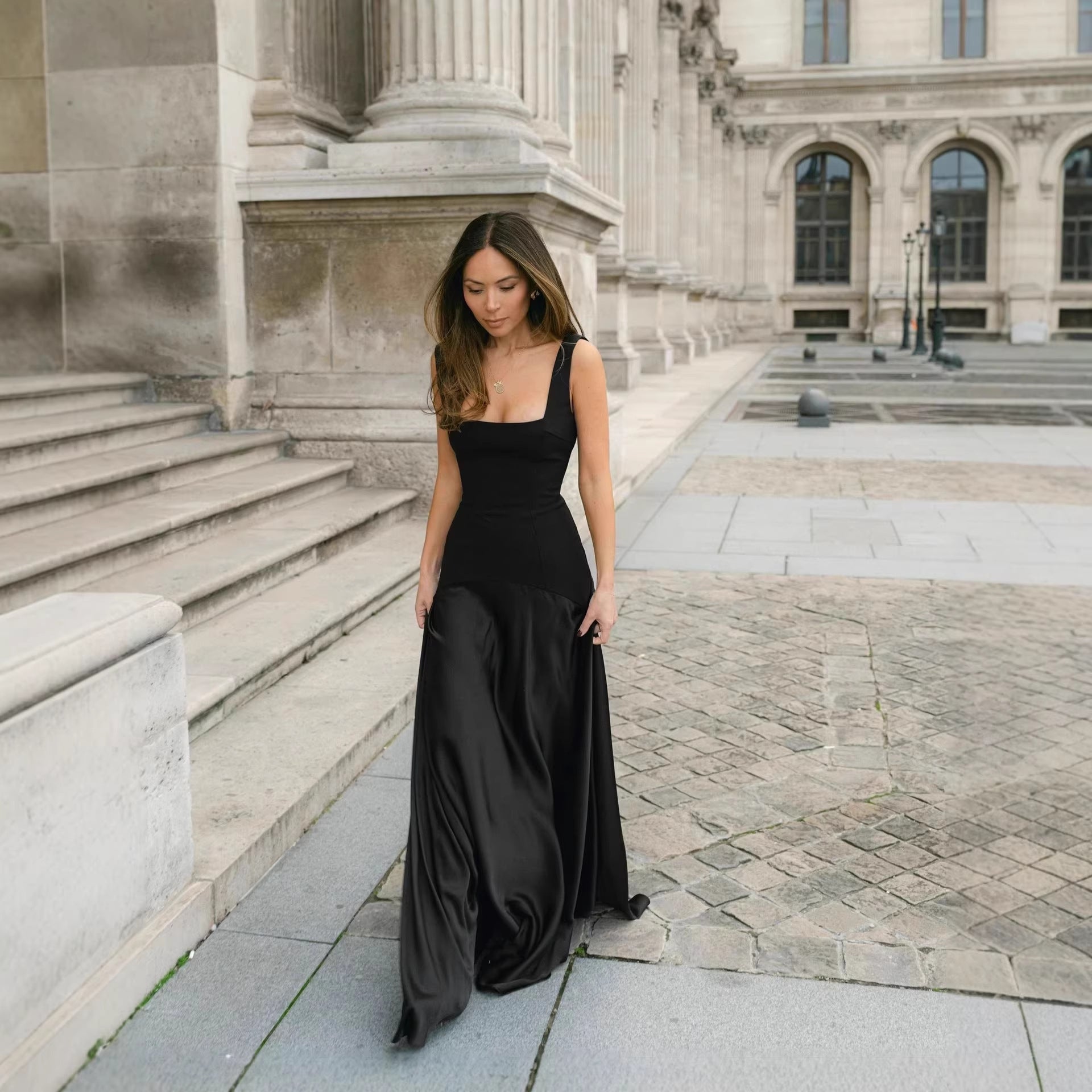 Elegant black evening gown