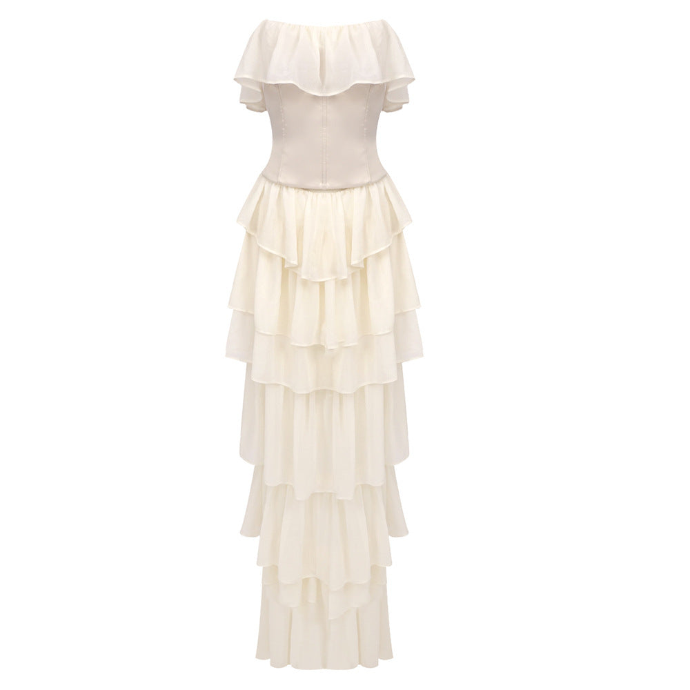 New strapless evening dress
