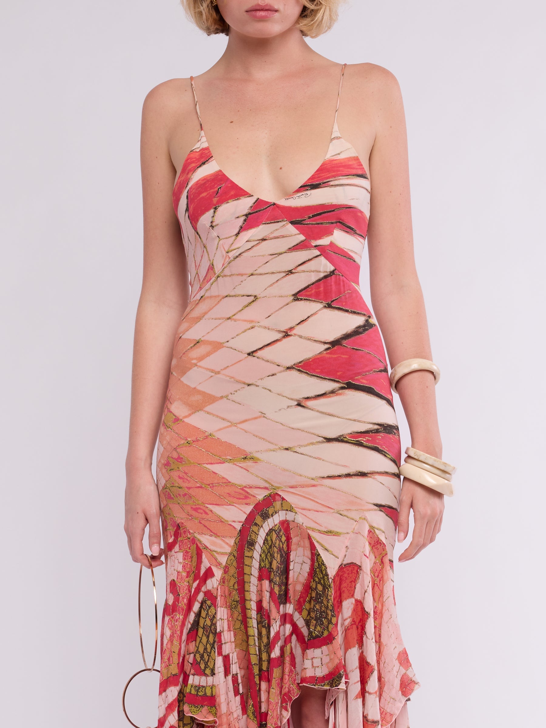 Roberto Cavalli SS 2004 Mosaic Dress 4