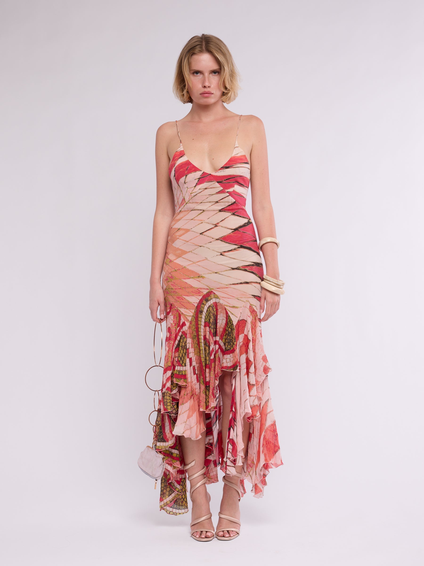 Roberto Cavalli SS 2004 Mosaic Dress 1