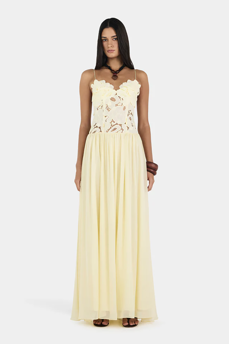 Stephanie Maxi Dress in Butter