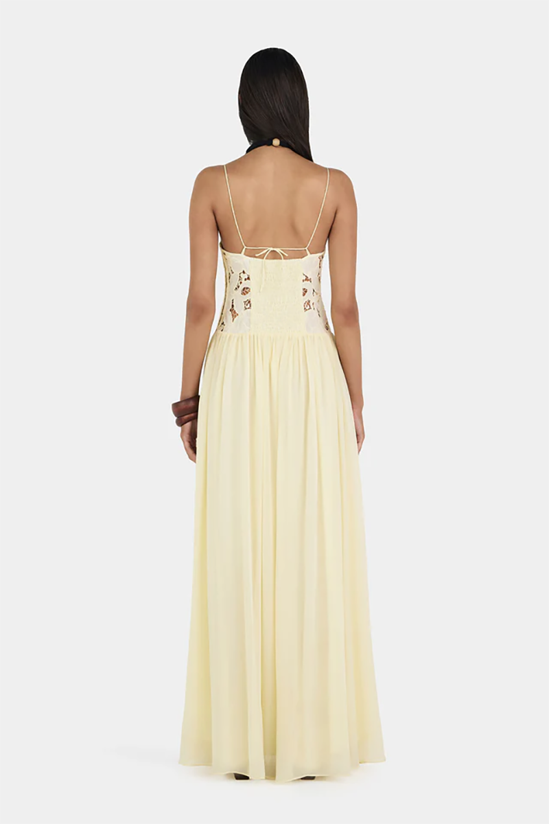 Stephanie Maxi Dress in Butter
