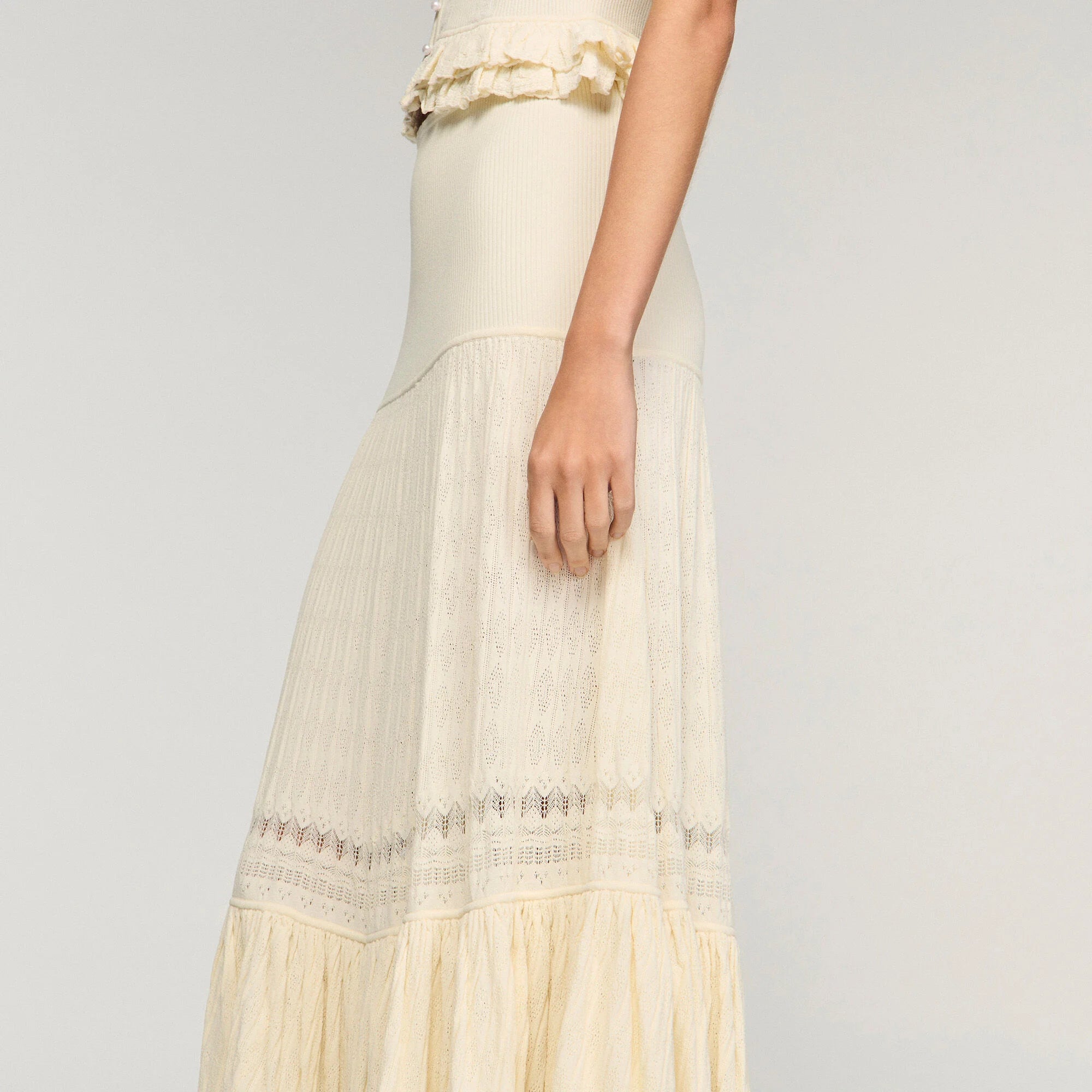 Maxi knit skirt