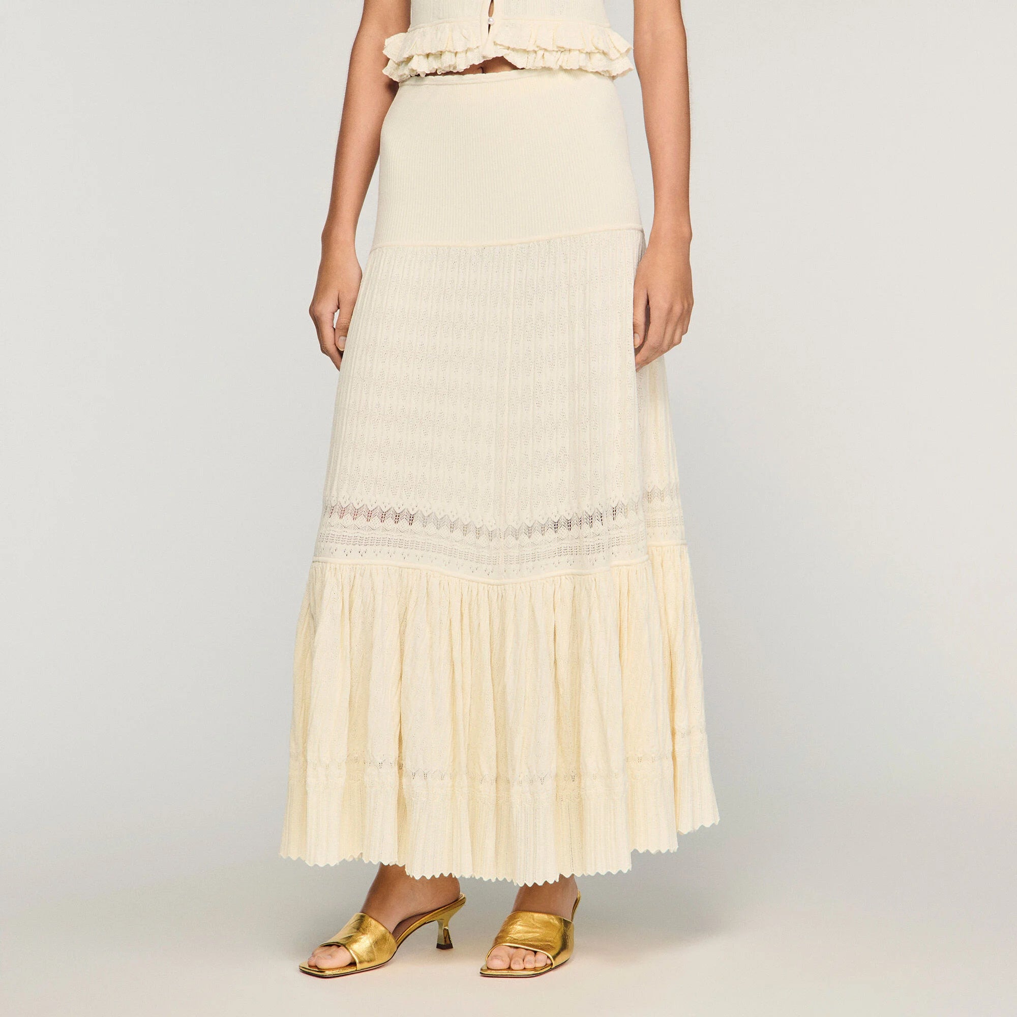 Maxi knit skirt