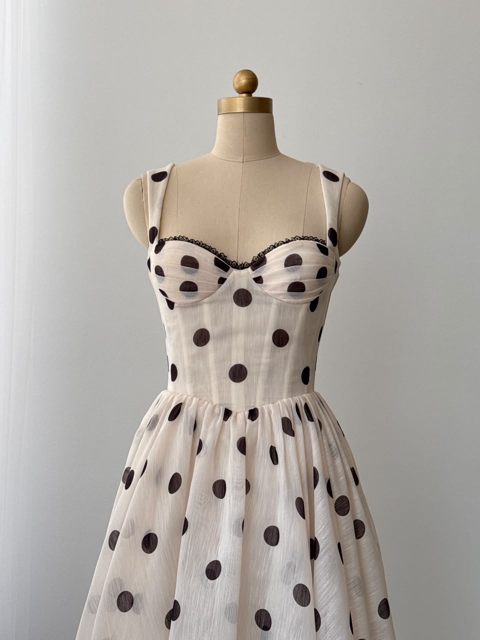 Dolce Polka Midi Dress 2