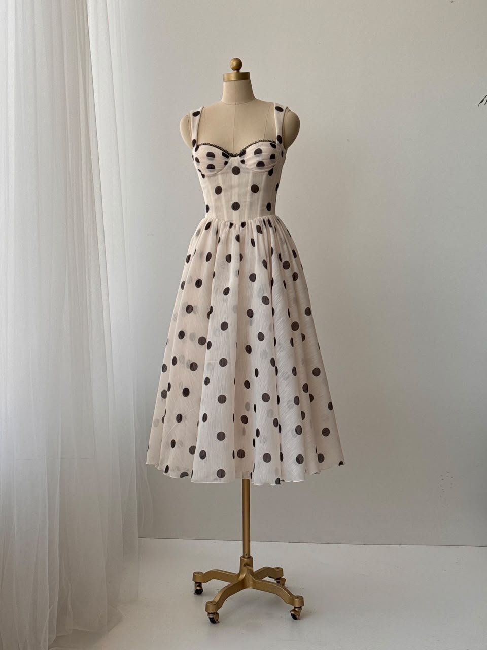 Dolce Polka Midi Dress 1