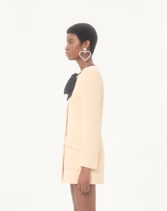Wool Crepe Caban
