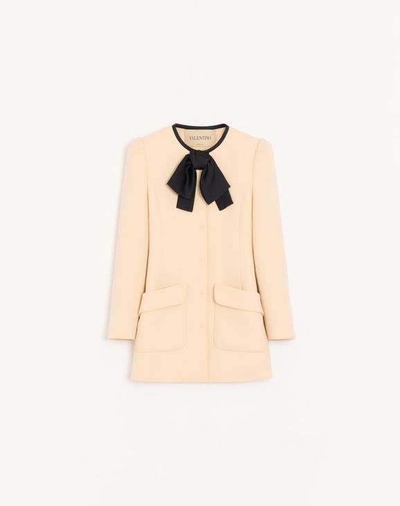 Wool Crepe Caban