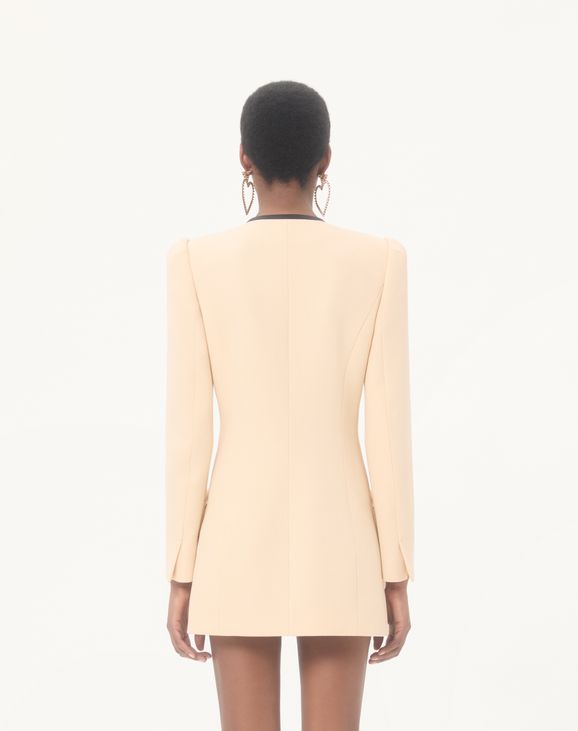 Wool Crepe Caban