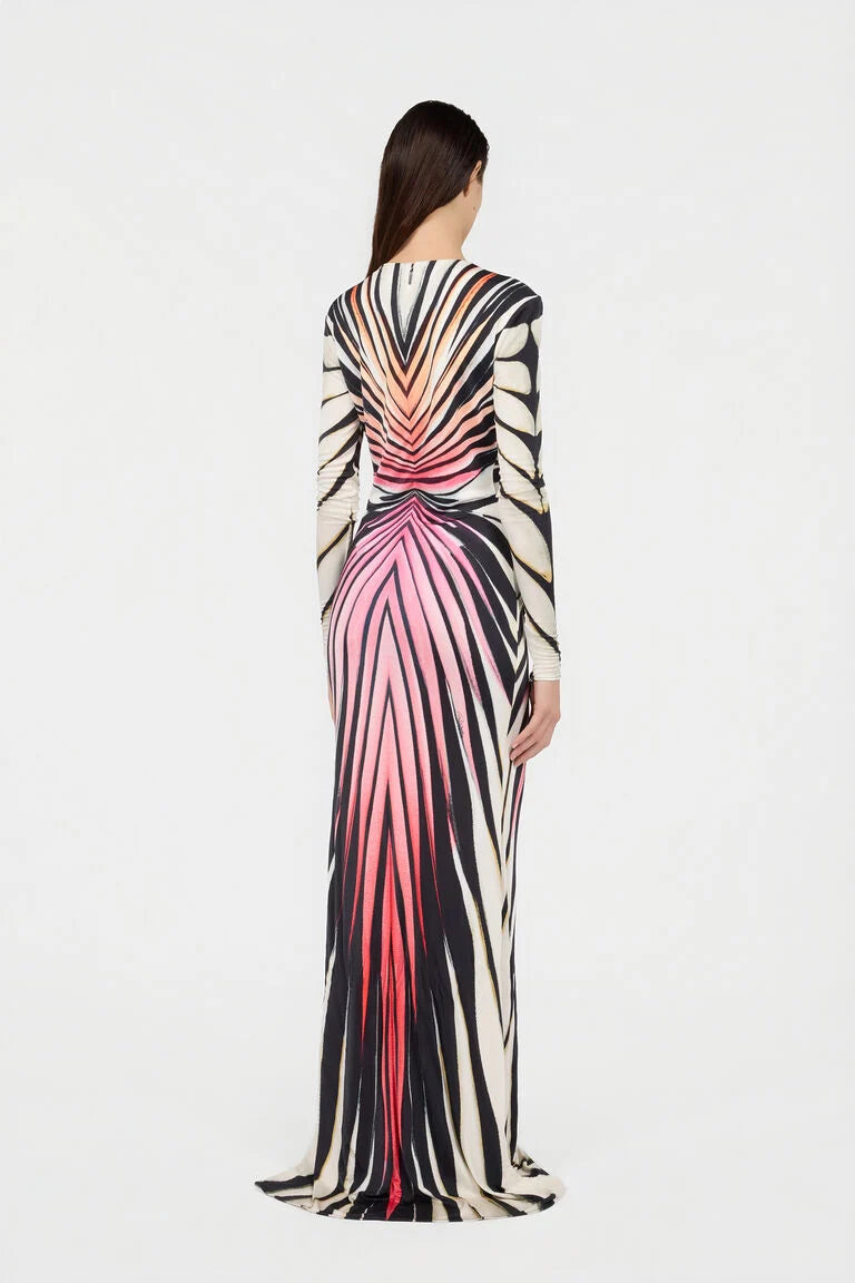 Maxikleid Mit Ray Of Paradise-Print