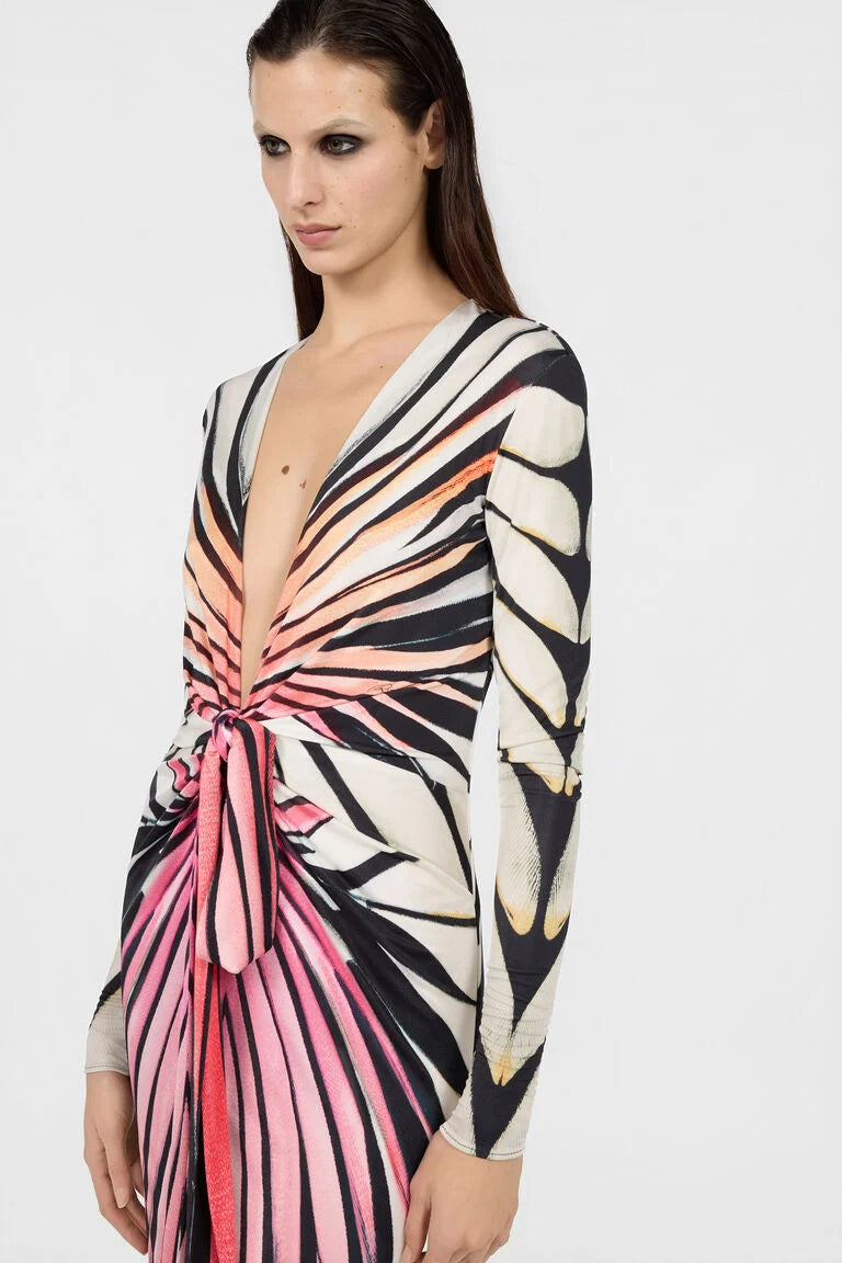Maxikleid Mit Ray Of Paradise-Print