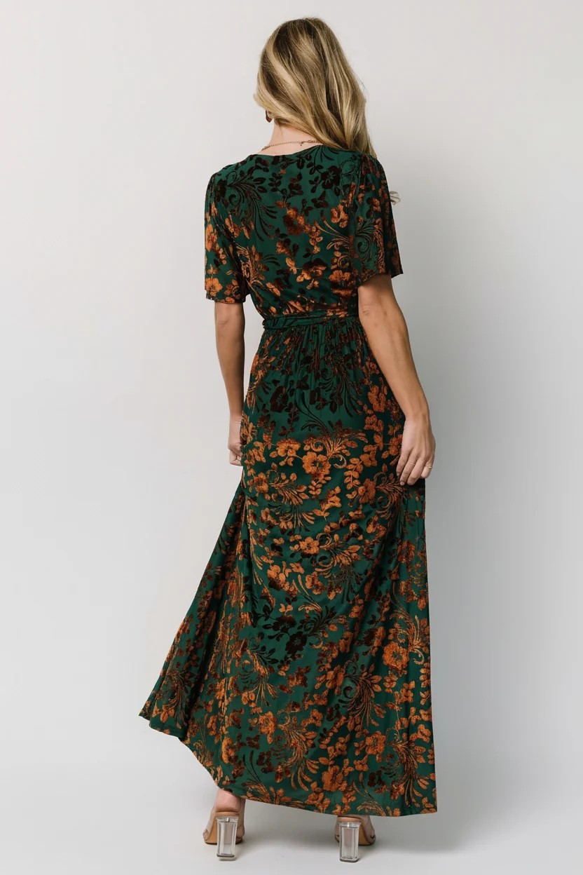 Uma Velvet Maxi Dress