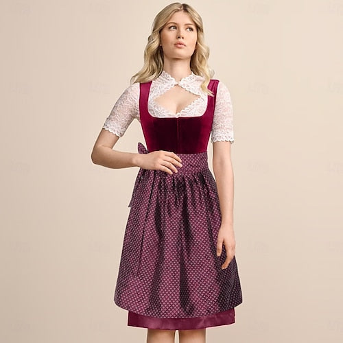 DirndlPop?Rot Vanessa Dirndl?Bayern?Kost¨¹me?f¨¹r?das?Bierfest	