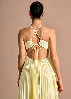 Josephine Lemon Sorbet Maxi Dress | Azazie 6