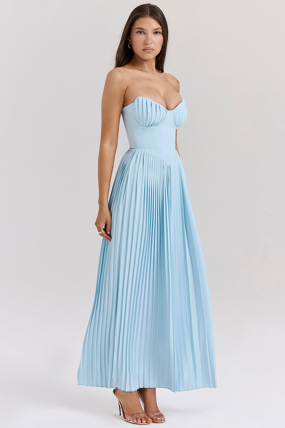 Blue Elegant Maxi Dress