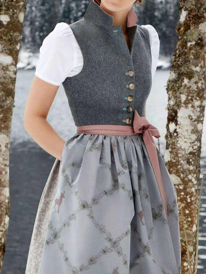 DirndlPop grau Katharina Dirndl? Bayern?Kost¨¹me?f¨¹r?das?Bierfest	