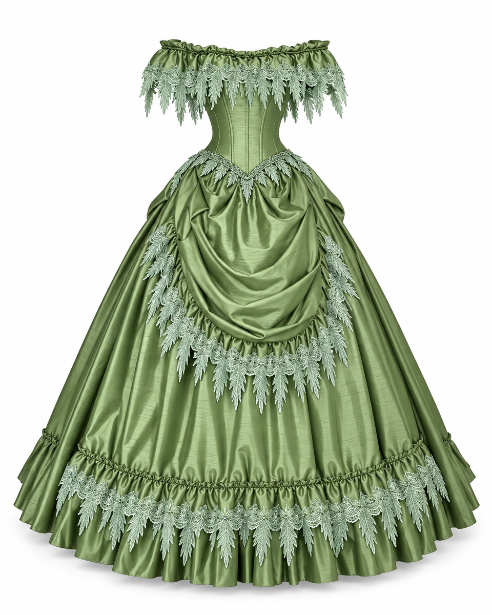 Olive Fern Gown