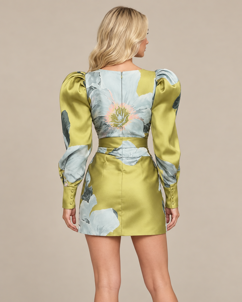 Night Blooms Short Dress