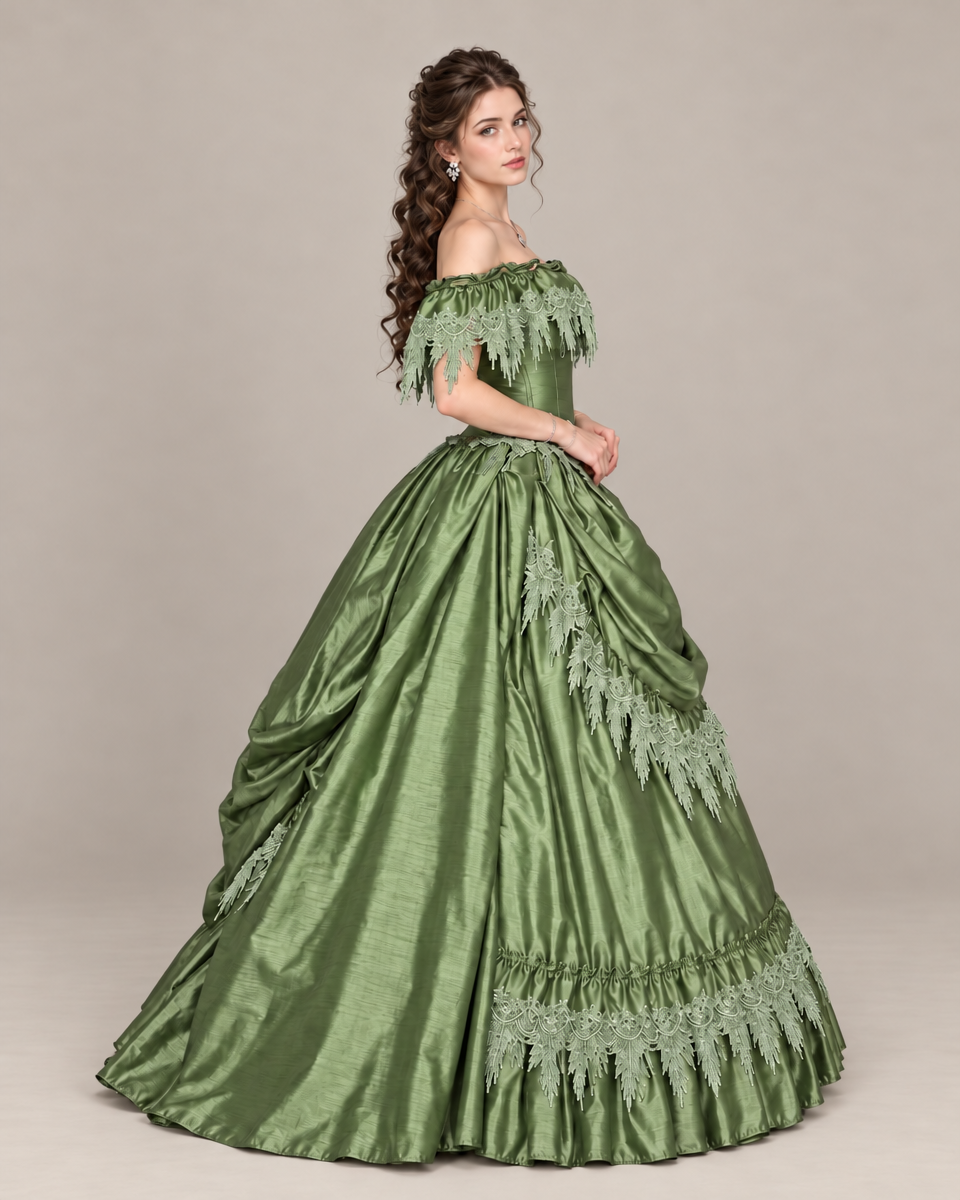 Olive Fern Gown