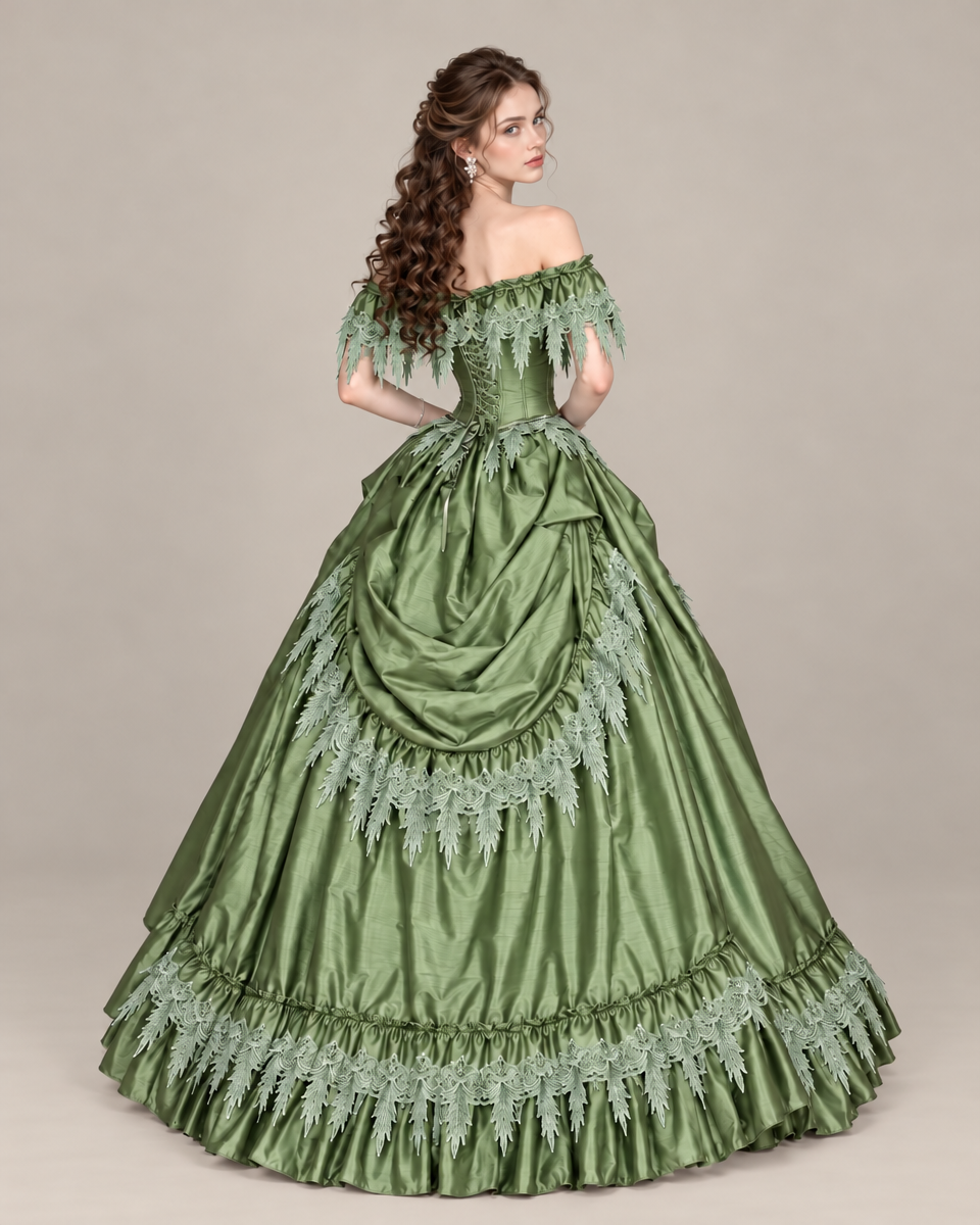 Olive Fern Gown