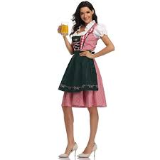 DirndlPop Rot Mila Dirndl? Bayern?Kost¨¹me?f¨¹r?das?Bierfest	