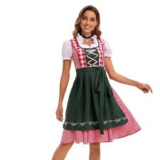 DirndlPop Rot Mila Dirndl? Bayern?Kost¨¹me?f¨¹r?das?Bierfest	