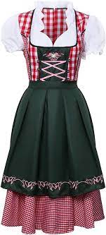 DirndlPop Rot Mila Dirndl? Bayern?Kost¨¹me?f¨¹r?das?Bierfest	