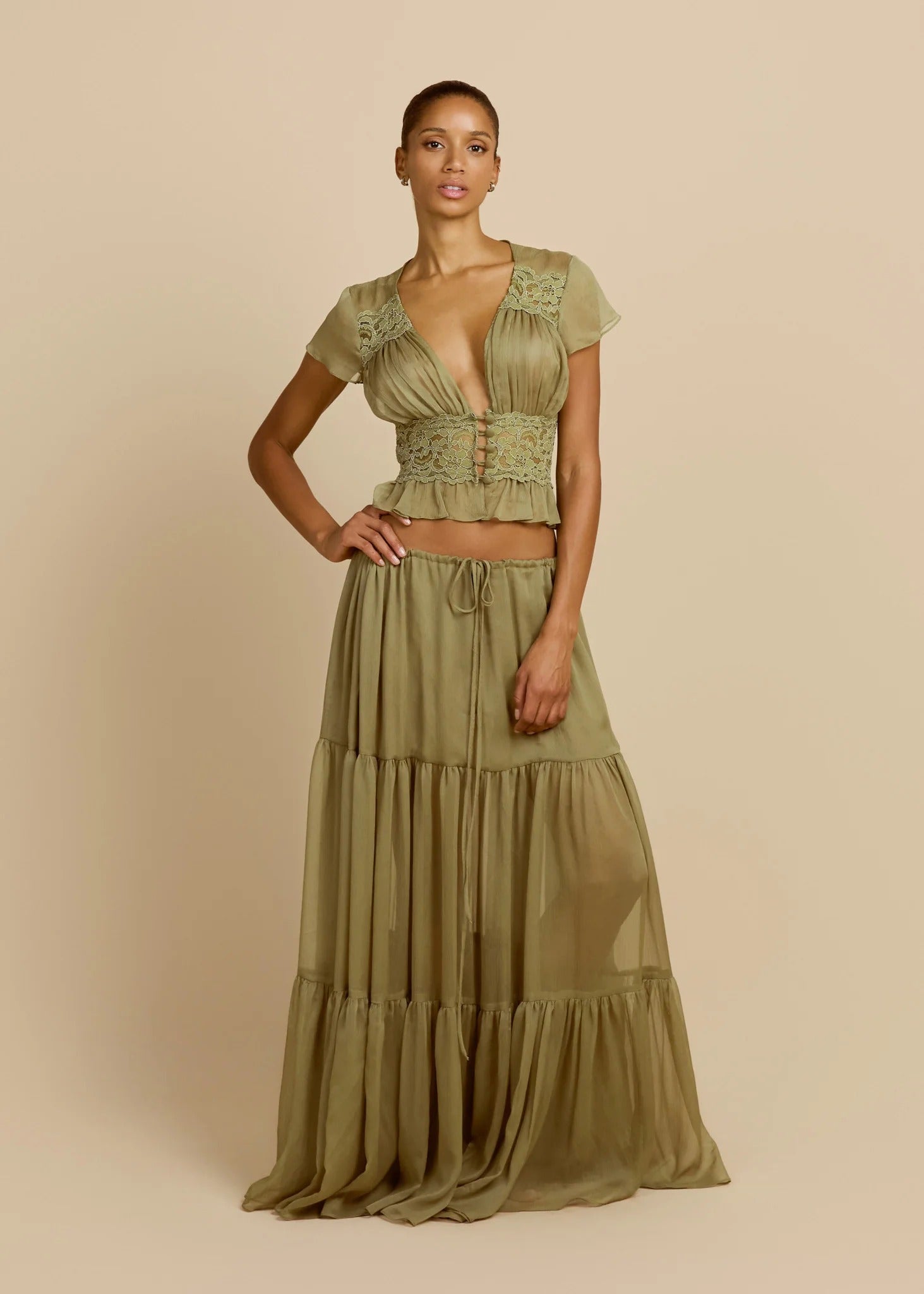 SABRINA SKIRT PISTACHIO
