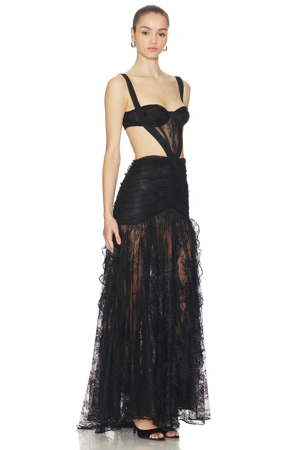 Laila Lace Cut Out Gown