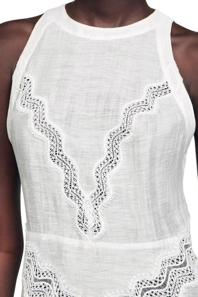 Nathalie lace trim maxi dress