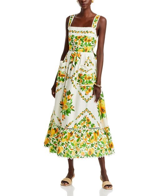 Papaya Salad Midi Dress