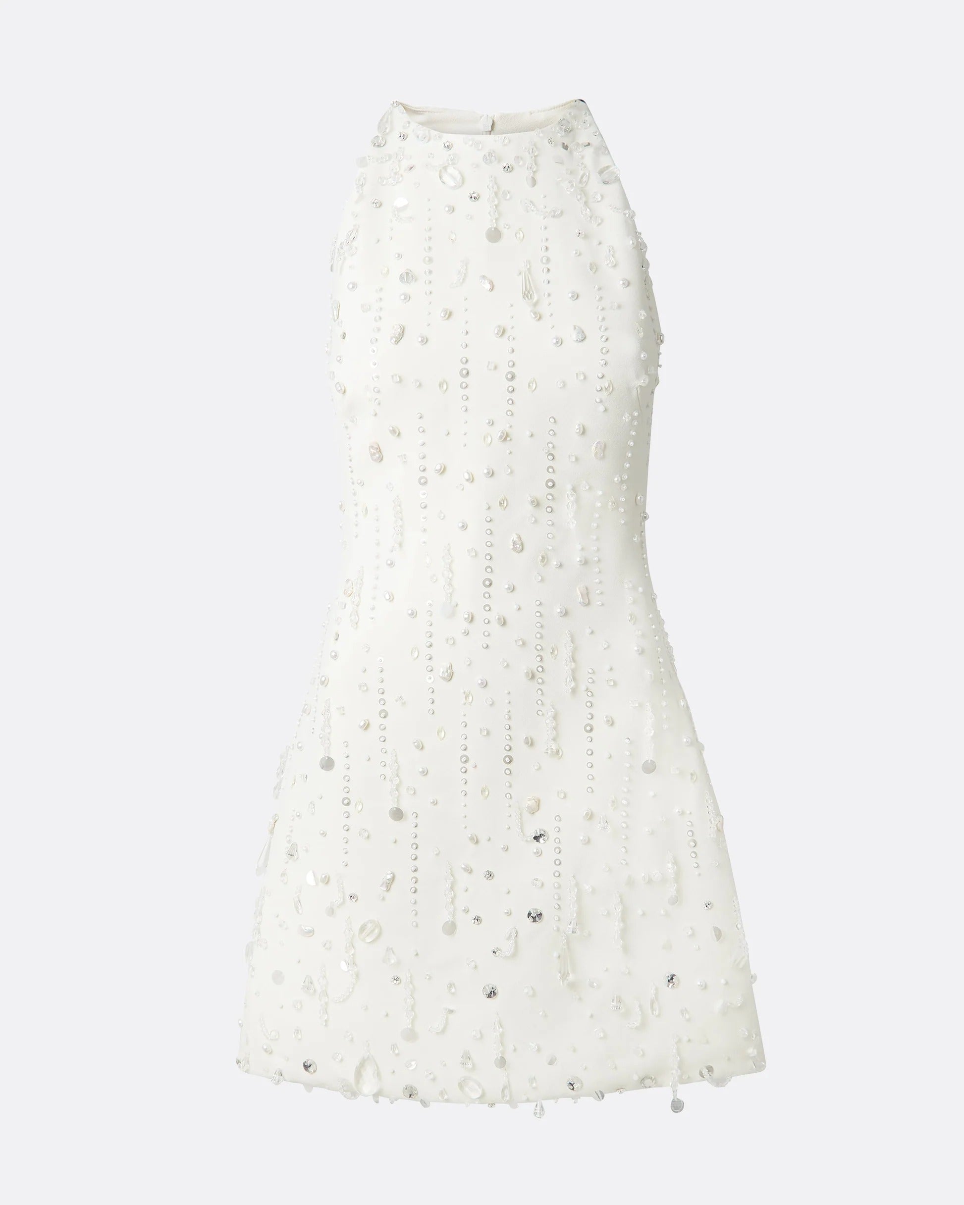 Rosmand Ivory Short Dress