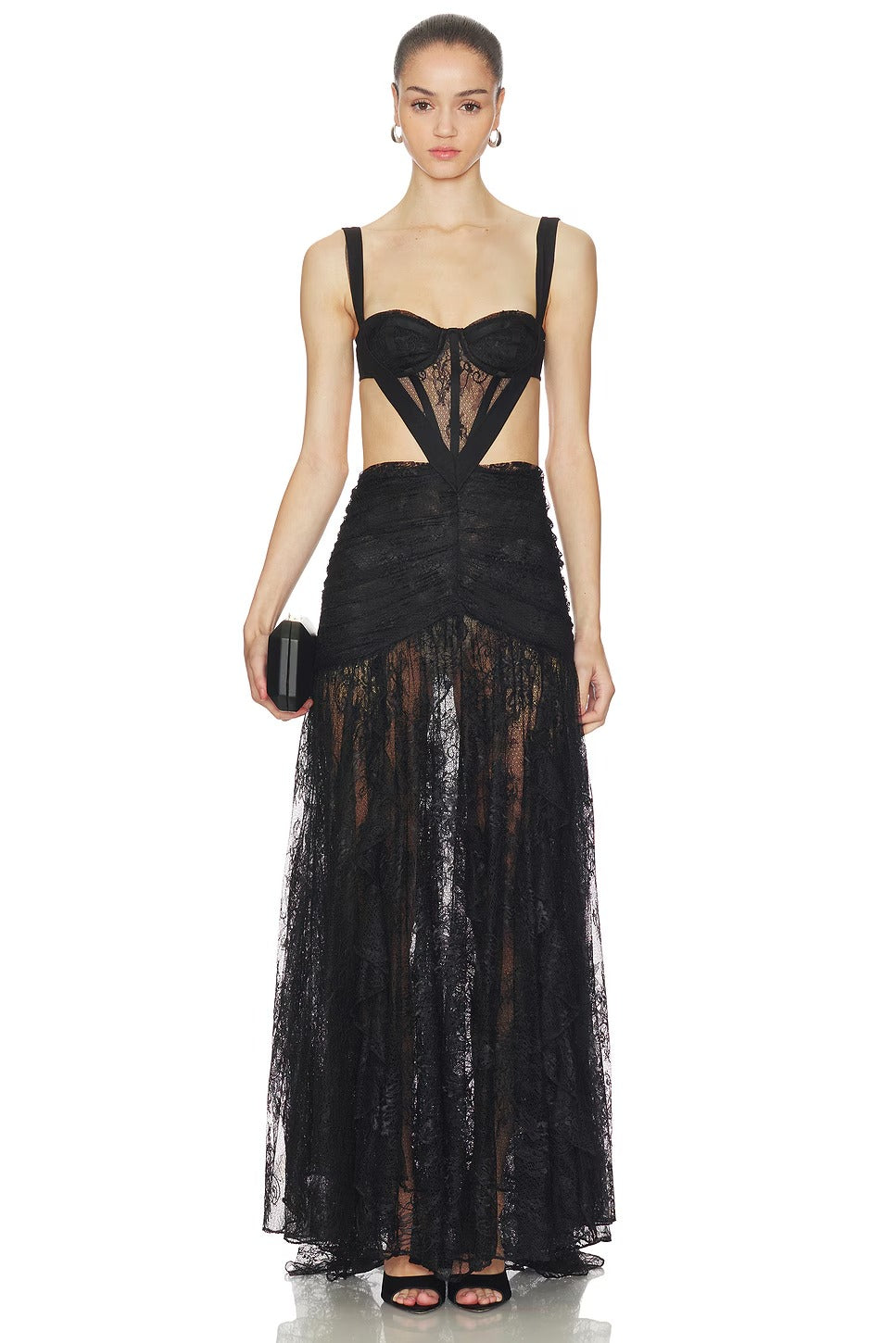 Laila Lace Cut Out Gown