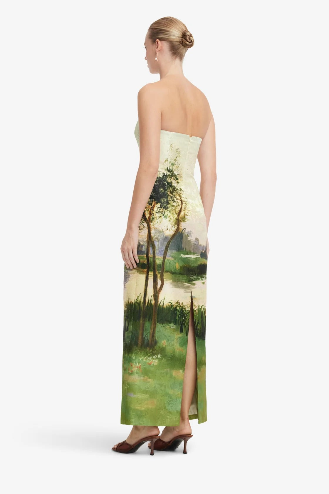 Ava Jacquard Bustier Maxi Dress