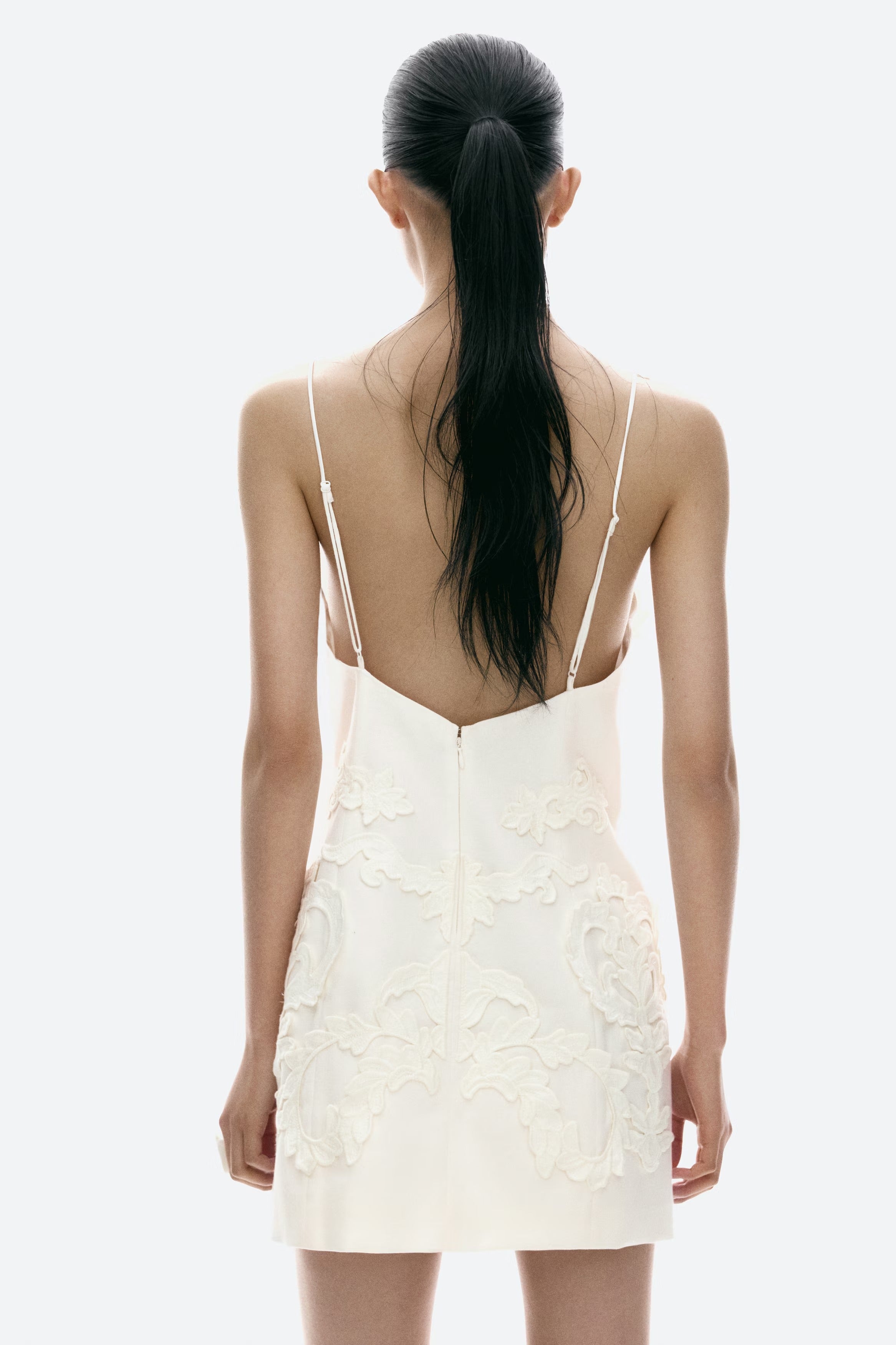 Appliquéd Strappy Dress