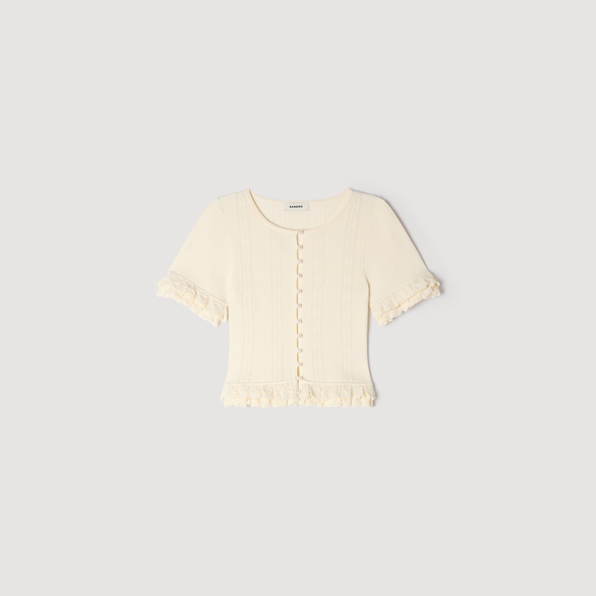 Ruffled Knit Top