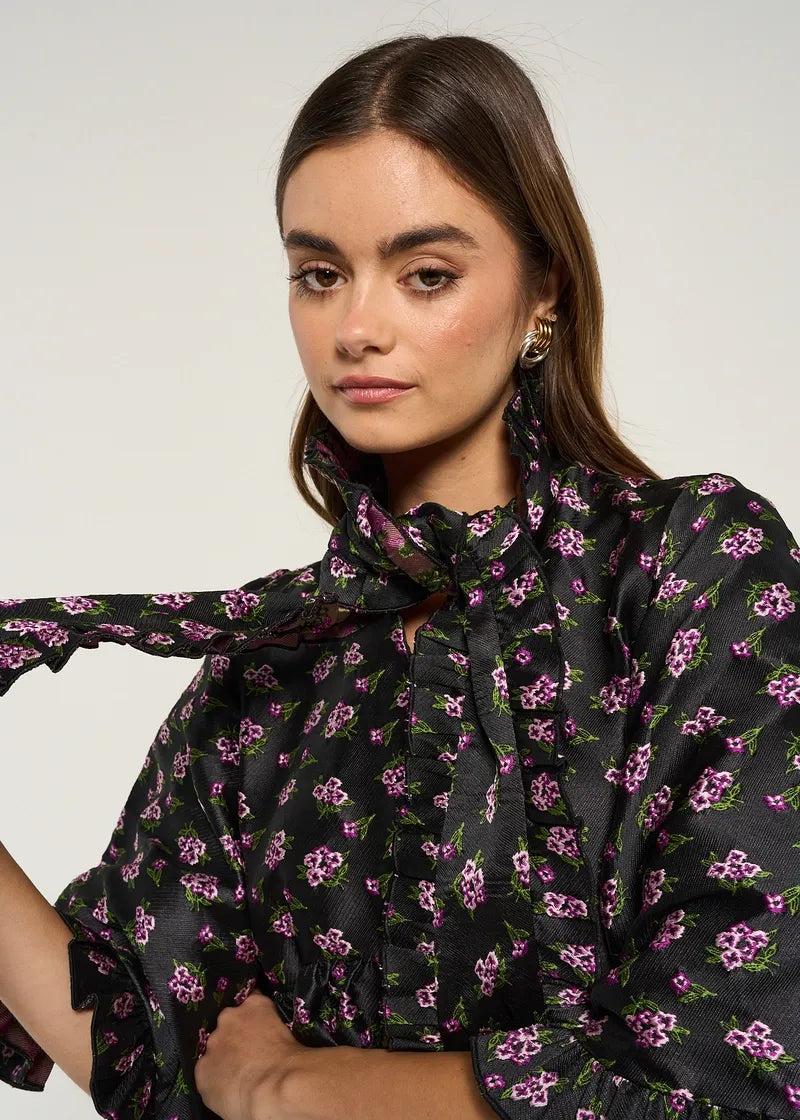 Canopy Jacquard Mini Dress