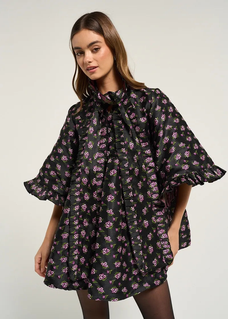 Canopy Jacquard Mini Dress