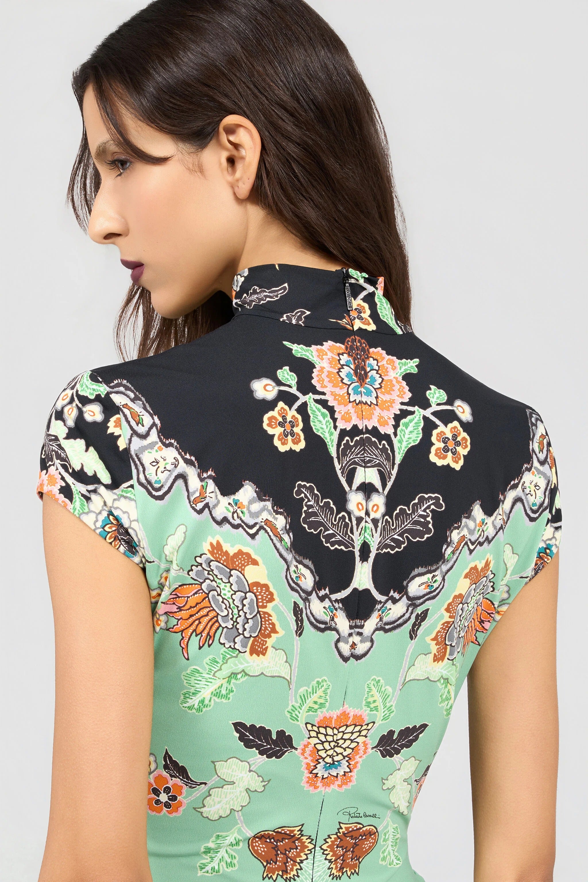 Kimono Print Mini Dress
