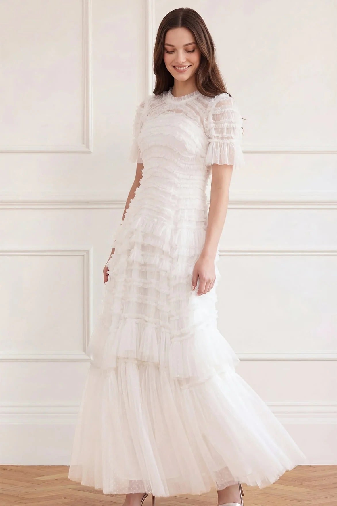 Valentine Ruffle Gown