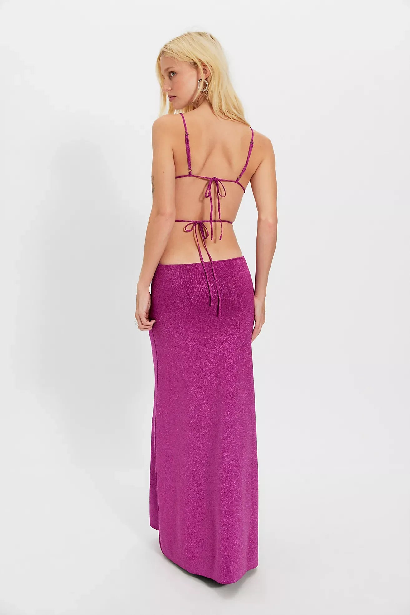 Gaia Purple Long Dress