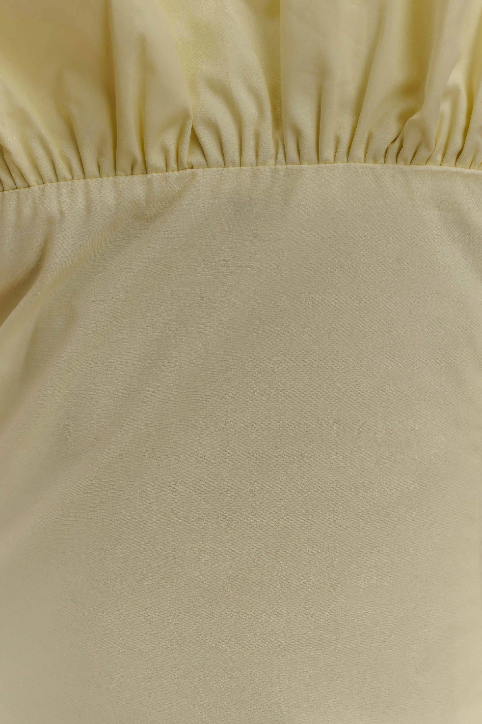 Cotton Frill Maxi Dress - Lemon