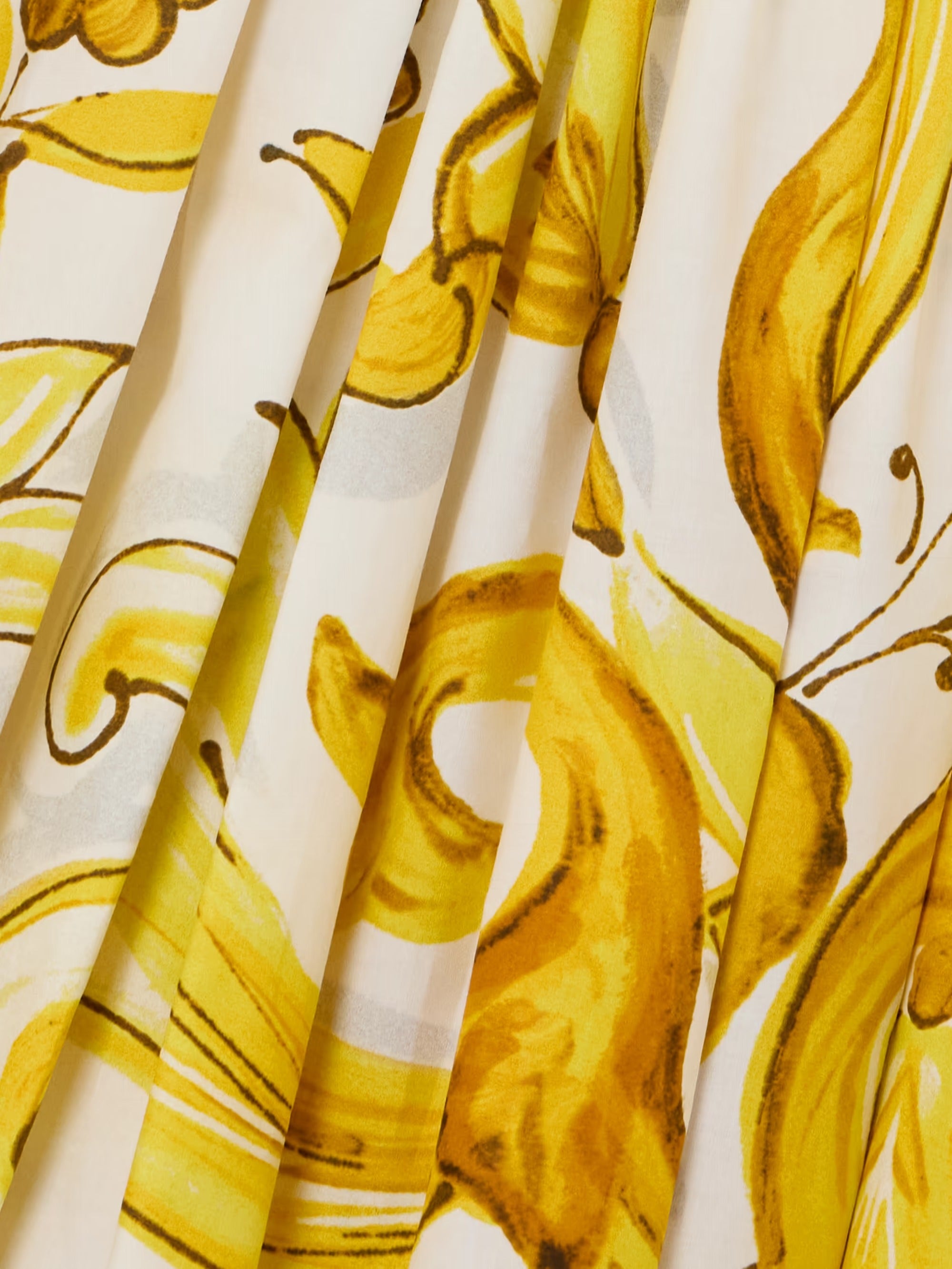 DOLCE&GABBANA Maiolica pleated printed cotton-poplin midi dress | NET-A-PORTER